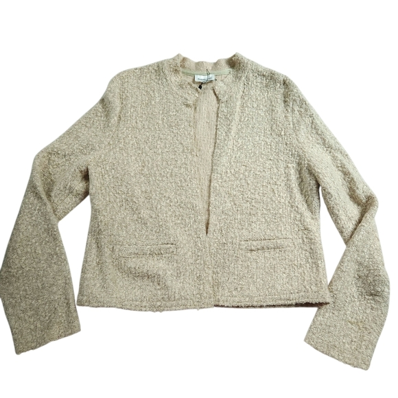 NWOT Sugar + Lips Tweed Wool Blend Blazer Sz L - Picture 1 of 5